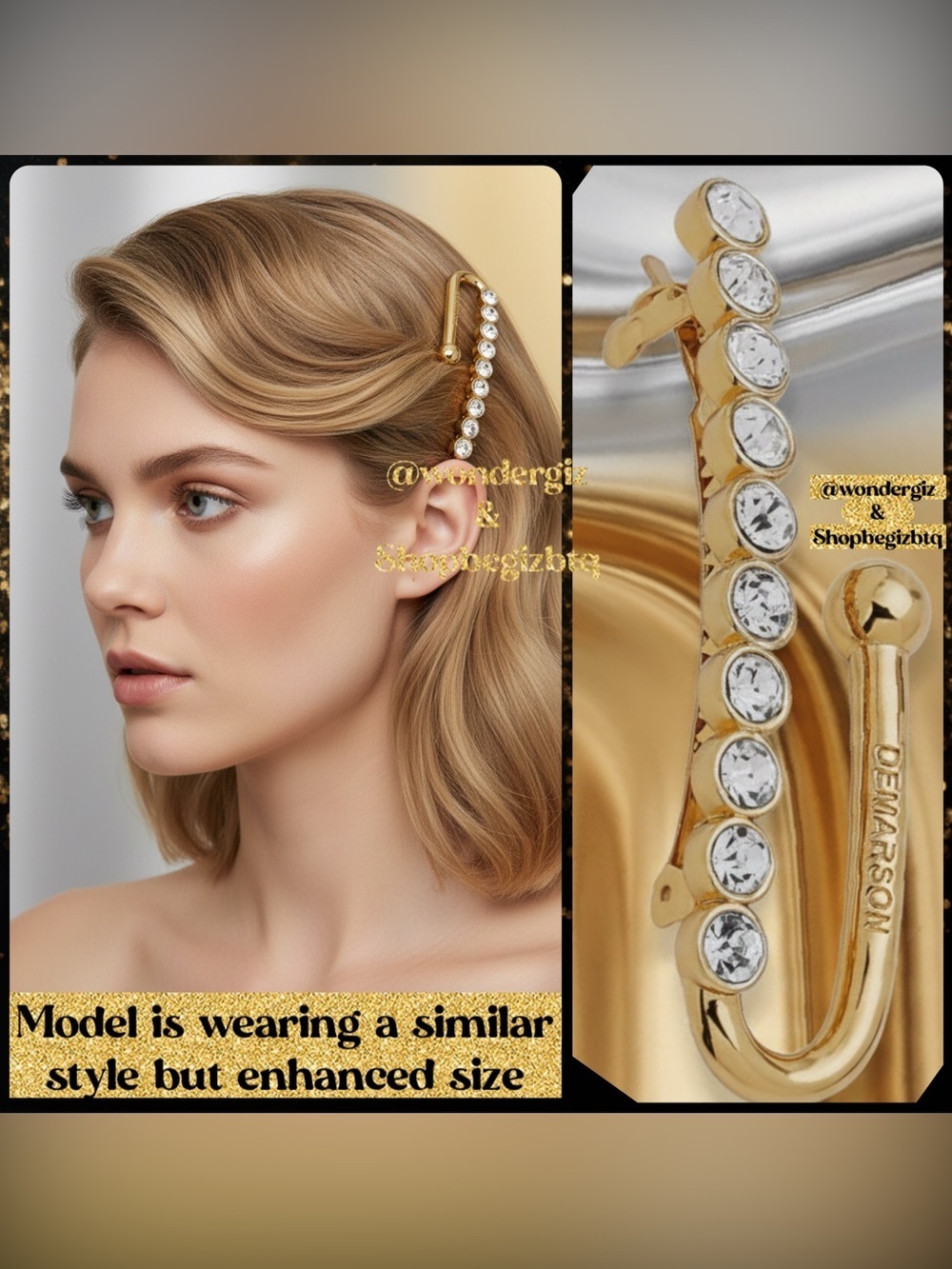 Authentic Demarson Delicate Statement HairPin To Call the Attention of Everyone